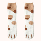 Meias pelúcia masculinas feminino unissex estampado animal marrom bege bege claras