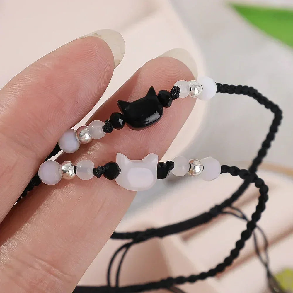 Pulseira minimalista de gatinho